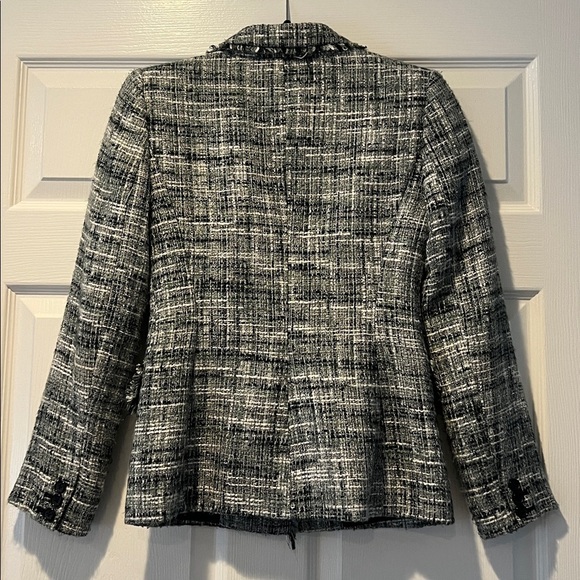 DKNY Monochrome Tweed Jacket Size 0 - Picture 4 of 7